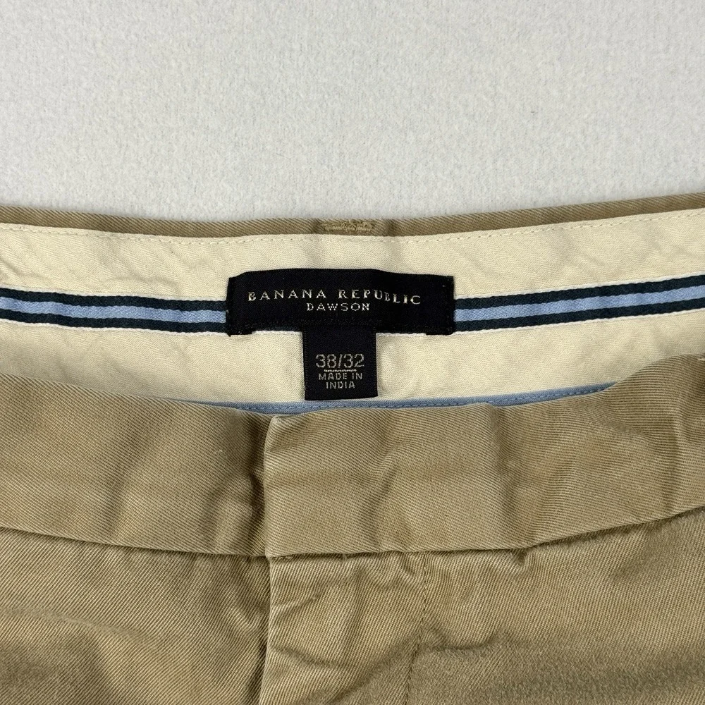 Vintage Banana Republic Mens Pants‎ Beige 38x32 (37x31 fit) Dawson Chino Relaxed